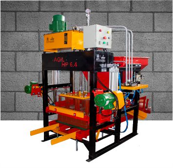 Máquina de Blocos e Pavers ÁGIL HP6.4