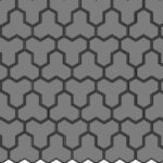 Paver triplo Sextavado - 3 pontas