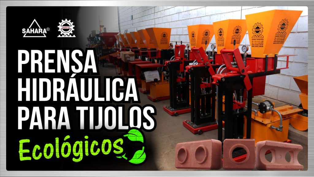 Máquina para Tijolos Ecológicos Hidráulica