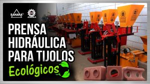 Máquina para Tijolos Ecológicos Hidráulica