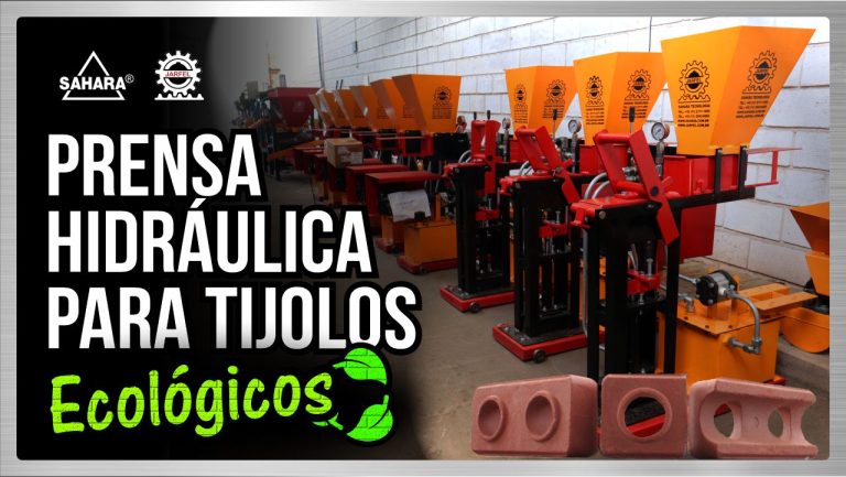 Máquina para Tijolos Ecológicos Hidráulica