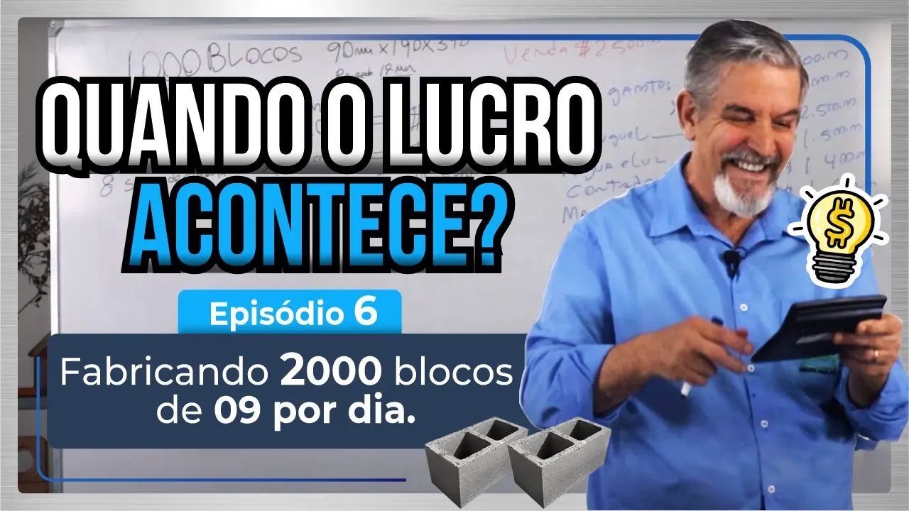 Lucro com blocos de concreto