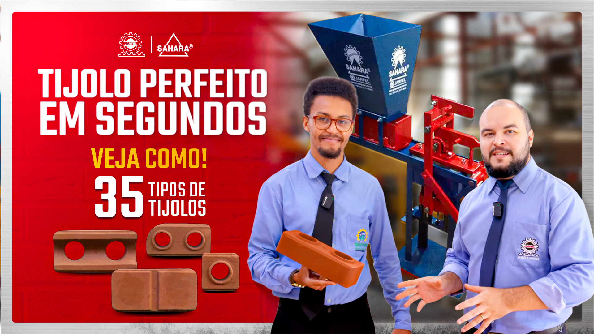 Prensa Manual: VEJA A FACILIDADE DA PRODUÇÃO DE TIJOLOS ECOLÓGICOS DE QUALIDADE! - Jarfel // Sahara