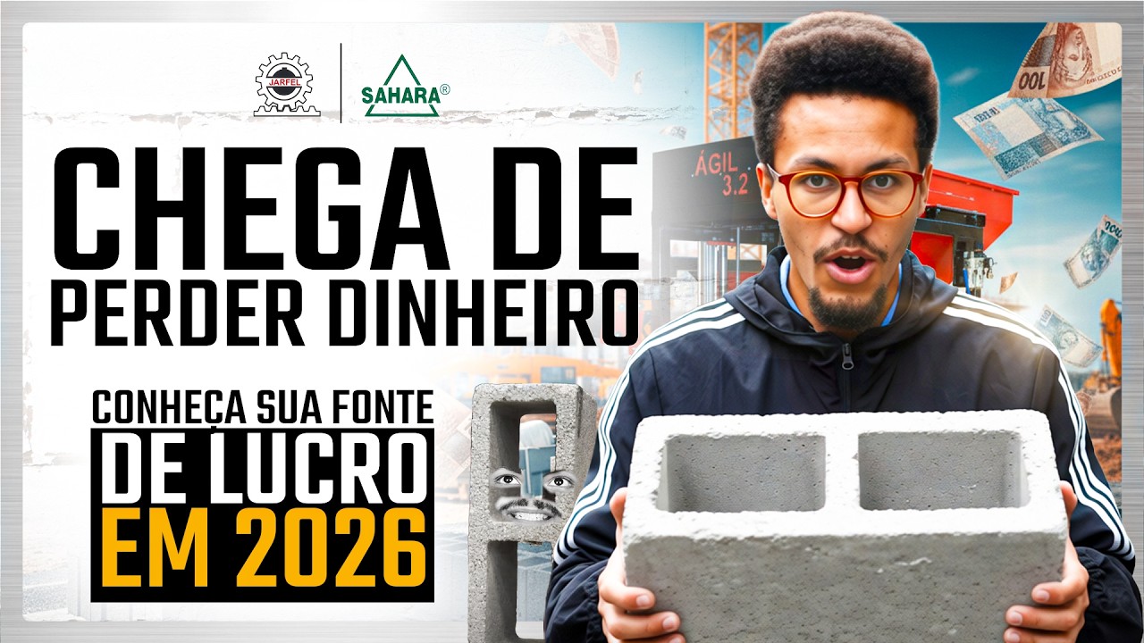 Ágil P 3.2 MAIS EFICIÊNCIA E QUALIDADE FINAL PARA SEUS BLOCOS DE CONCRETO! - Jarfel // Sahara