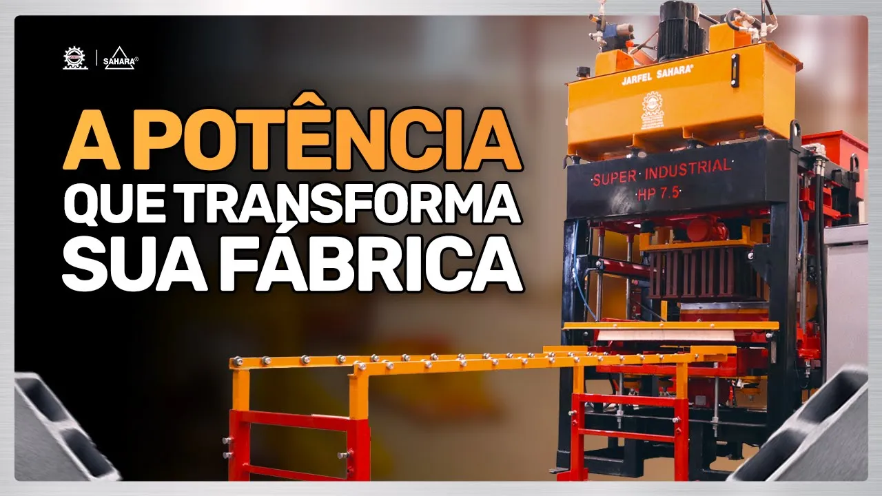  MÁQUINAS HIDRÁULICAS para ALTA FABRICAÇÃO de Pavers e Blocos! Super Industrial - Jarfel // Sahara
