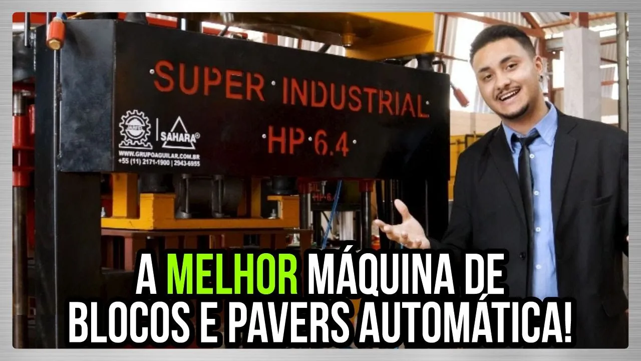  5 Toneladas para Fabricar Blocos e Pavers com a Máquina Super Industrial HP 6.4 - Jarfel // Sahara
