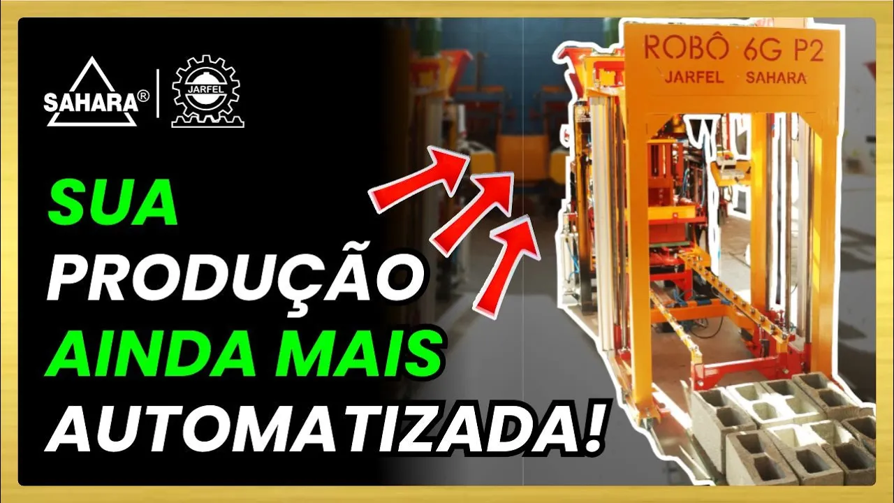  LANÇAMENTO! AUTOMATIZE SUA FÁBRICA DE BLOCOS!! Robô Paletizador 6G P2 - Jarfel Sahara