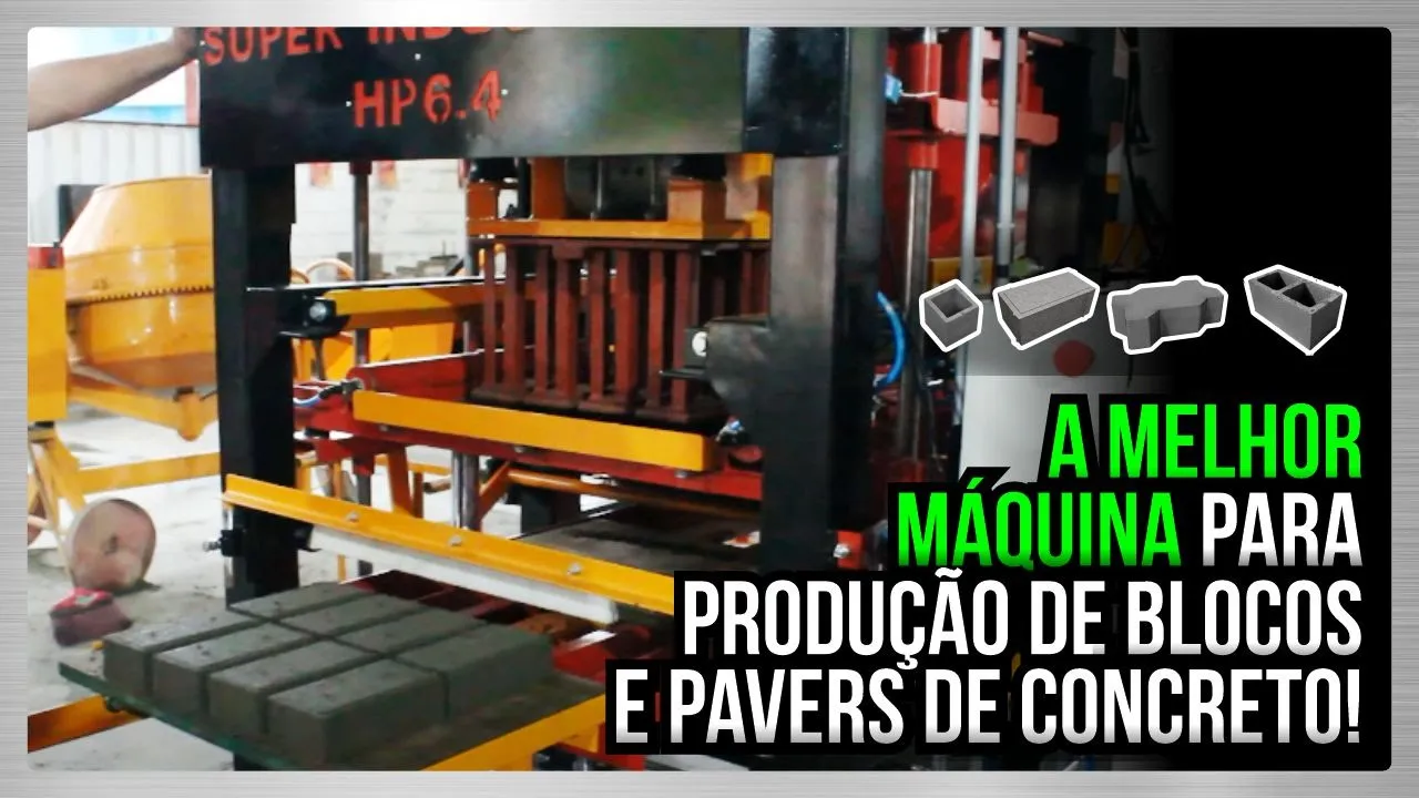  Máquina de Alta Fabricação de Blocos e Pavers Super Industrial HP 6.4 - Jarfel // Sahara