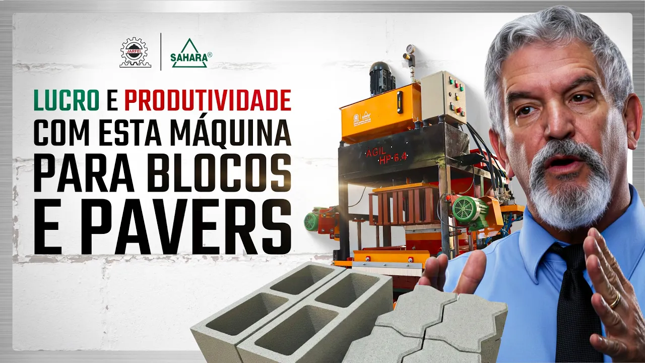 ÁGIL HP 6.4: A máquina que fará sua FÁBRICA DE ARTEFATOS DE CONCRETO AVANÇAR! - Jarfel // Sahara