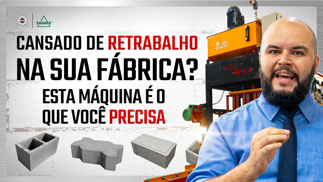 ÁGIL HP 6.4: A máquina de BLOCOS DE CONCRETO para quem quer SE DESTACAR - Jarfel // Sahara