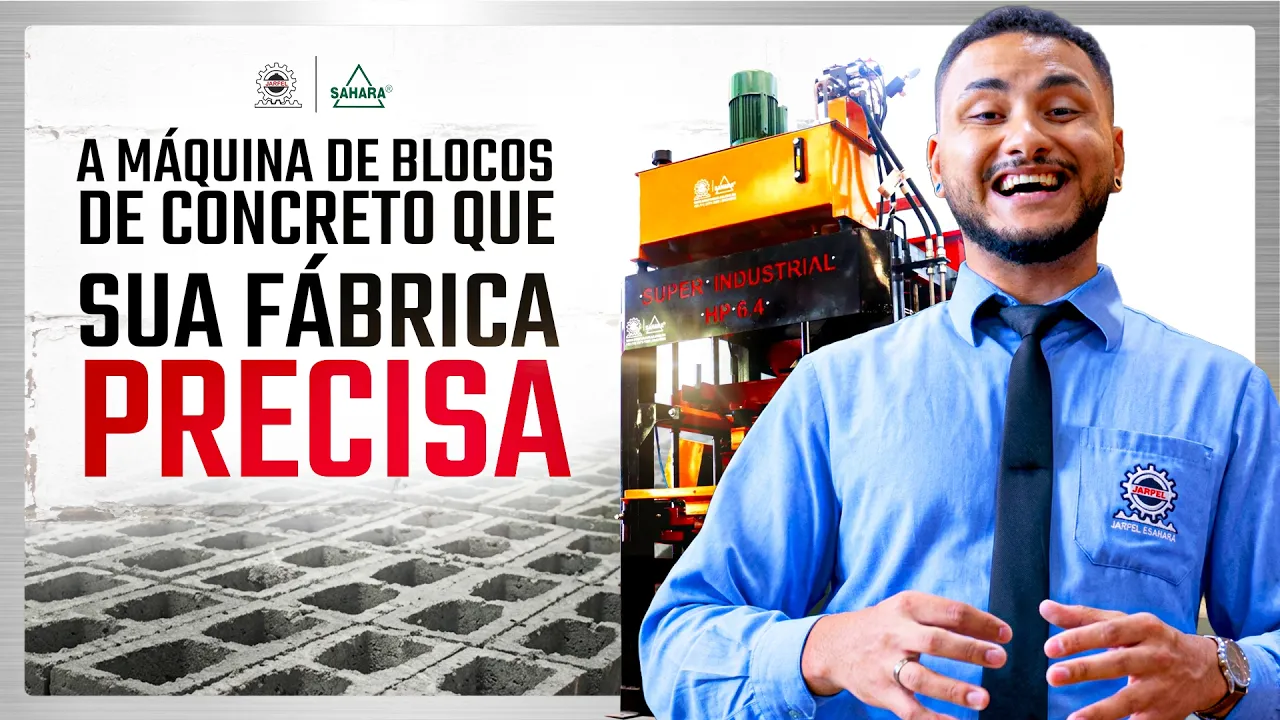 SUPER INDUSTRIAL HP 6.4: Veja a FÁBRICA DE ARTEFATOS DE CONCRETO COMPLETA EM AÇÃO - Jarfel // Sahara