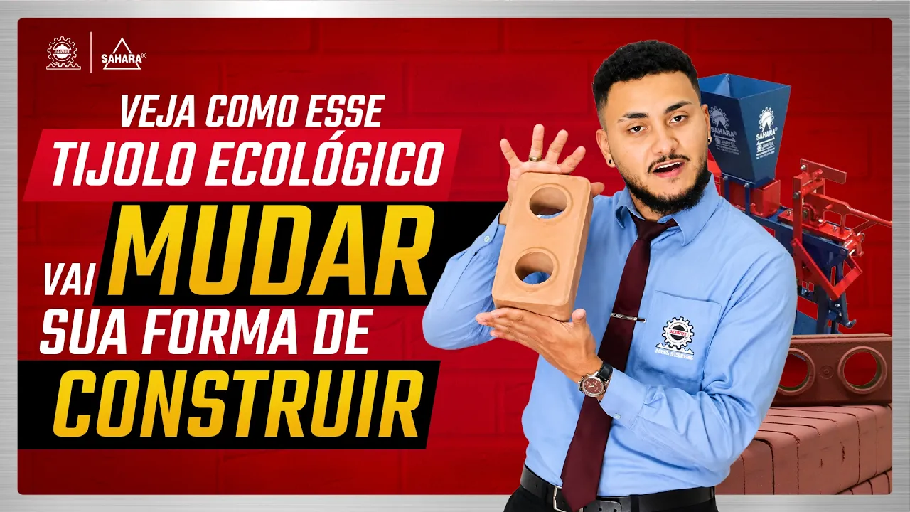  Veja como o TIJOLO ECOLÓGICO vai MUDAR a forma de CONSTRUIR! Prensa Manual - Jarfel // Sahara